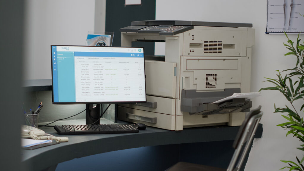 Older computer and printer system